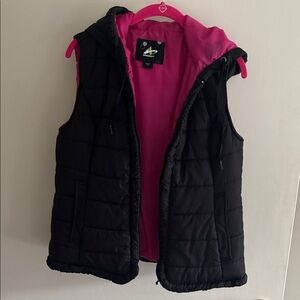 Athletech Black Vest with Pink Interior